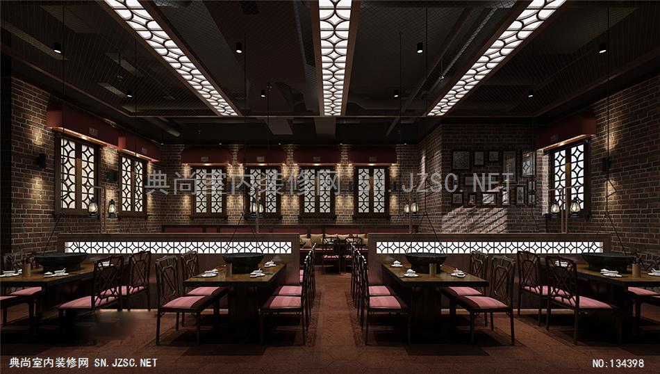 113- 三味视觉 餐饮装修餐厅设计效果图