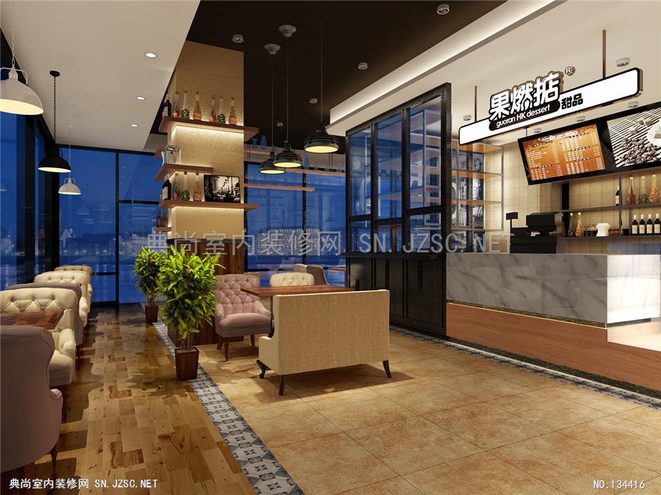120-2 甜品店 南京玛吉工作室 餐饮装修餐厅设计效果图