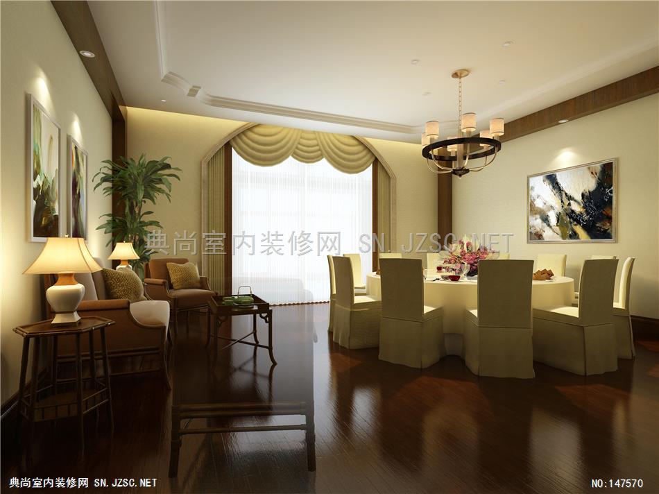上海衡山路酒店室内方案公共区域中餐厅YABU上海衡山路酒店室内方案最终方案设计8